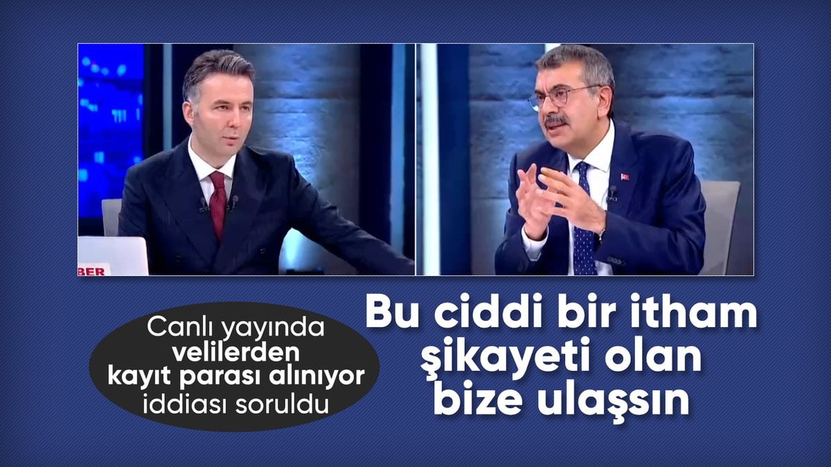 Milli Eğitim Bakanı Tekin: Okullarda kayıt ücreti istendiği iddiası ciddi bir itham