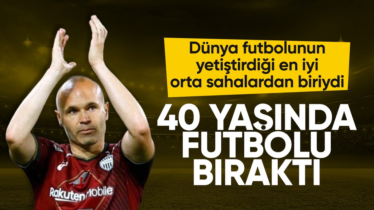 Andres Iniesta, 40 yaşında futbol kariyerine son verdi