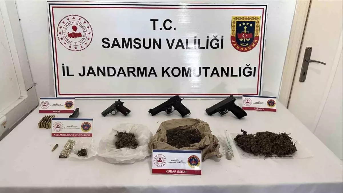 Samsun’da Uyuşturucu ve Silah Operasyonu