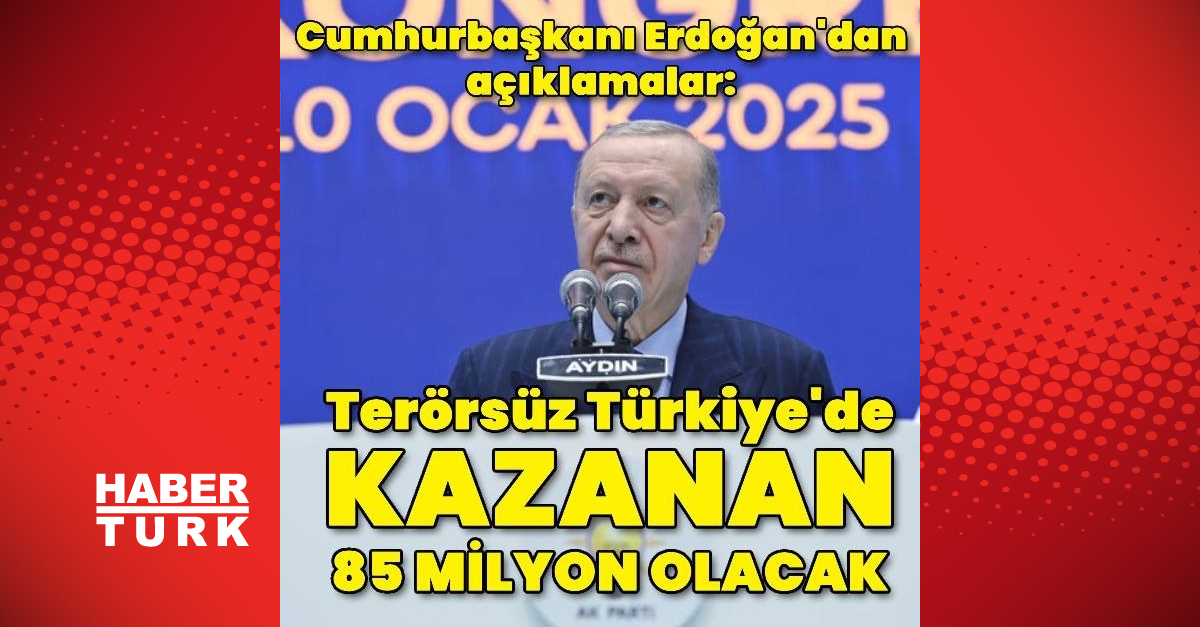 Cumhurbaşkanı Recep Tayyip Erdoğan’dan açıklamalar