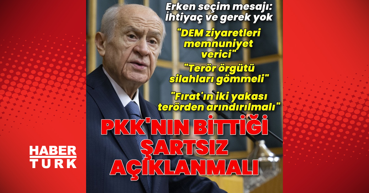 MHP lideri Bahçeli: DEM’in ziyaretleri memnuniyet verici